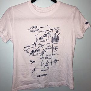 Brandy Melville LA map tee